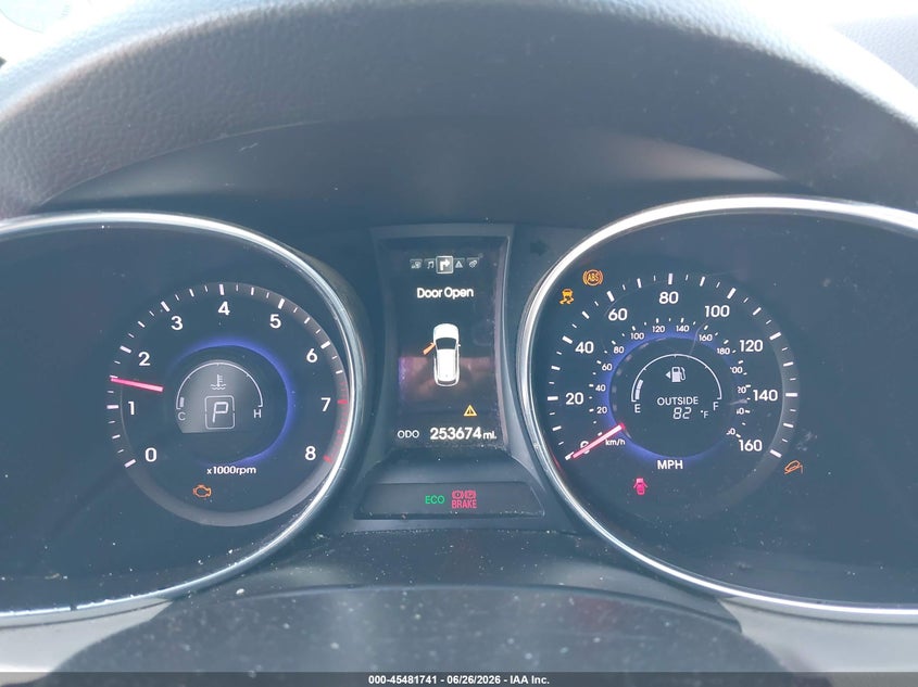2016 Hyundai Santa fe VIN 5XYZU3LB0GG335113 IAAI salvage auction — FRONT END, Salvage Title, sold $2,400 on 2026-07-16 (photo 7)