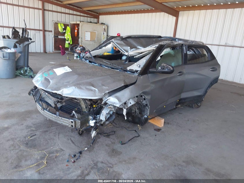 2023 Chevrolet Trailblazer VIN KL79MPS28PB035366 IAAI salvage auction — ROLLOVER, Salvage Title, sold $100 on 2026-07-23 (photo 2)