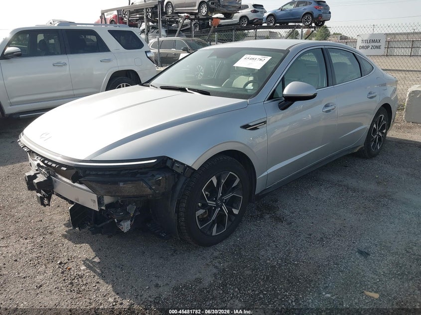 2025 Hyundai Sonata VIN KMHL64JAXSA458504 IAAI salvage auction — FRONT END, Enterprise Vehicles Clear Only (Idaho), sold $12,300 on 2026-07-15 (photo 2)