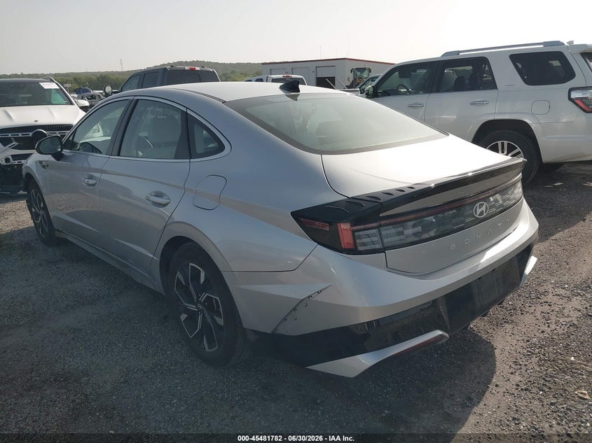 2025 Hyundai Sonata VIN KMHL64JAXSA458504 IAAI salvage auction — FRONT END, Enterprise Vehicles Clear Only (Idaho), sold $12,300 on 2026-07-15 (photo 3)