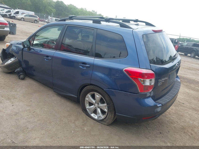 2014 Subaru Forester VIN JF2SJADC6EH445160 IAAI salvage auction — LEFT FRONT, Salvage - Greater Than 75% (Maryland), sold $125 on 2026-07-28 (photo 3)