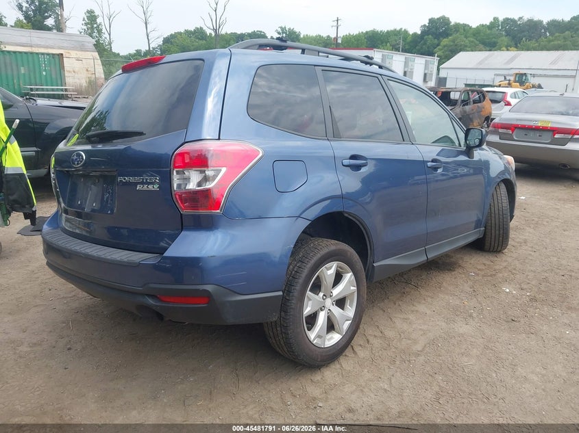 2014 Subaru Forester VIN JF2SJADC6EH445160 IAAI salvage auction — LEFT FRONT, Salvage - Greater Than 75% (Maryland), sold $125 on 2026-07-28 (photo 4)