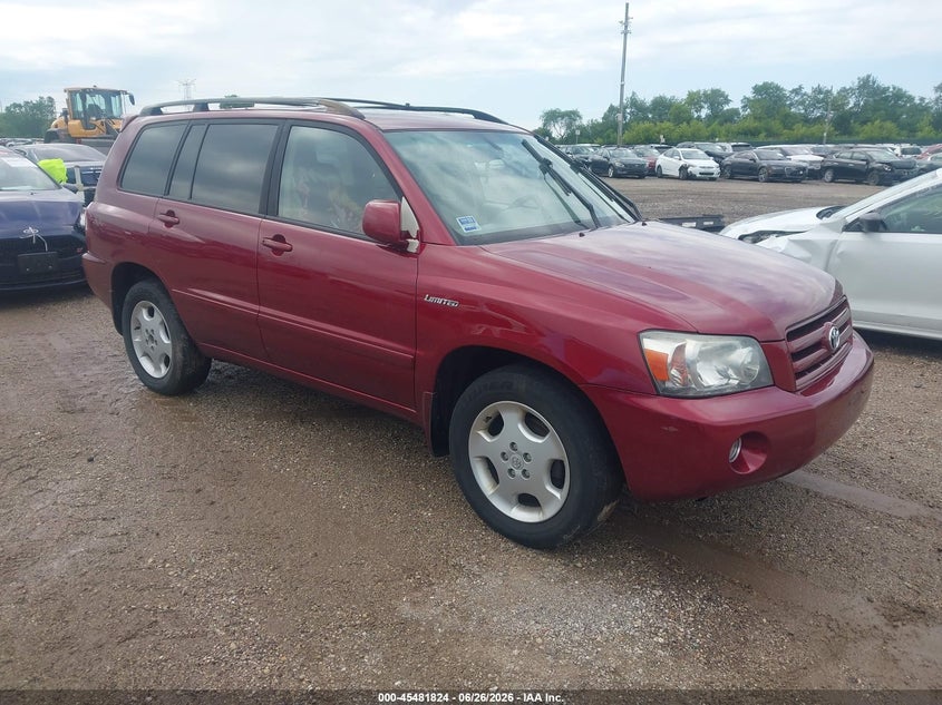 2006 Toyota Highlander VIN JTEEP21A960146096 IAAI salvage auction — NORMAL WEAR, Clear (Illinois), sold $925 on 2026-07-09 (photo 1)