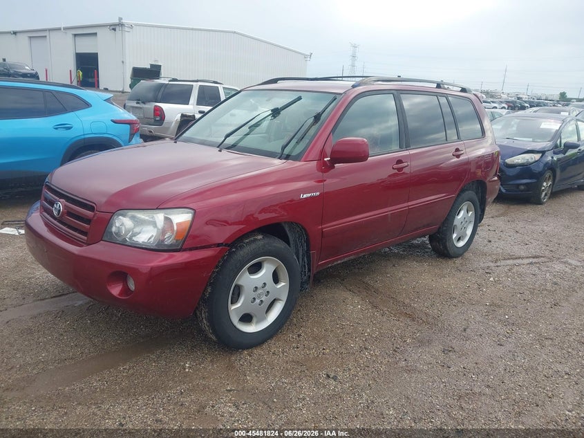 2006 Toyota Highlander VIN JTEEP21A960146096 IAAI salvage auction — NORMAL WEAR, Clear (Illinois), sold $925 on 2026-07-09 (photo 2)