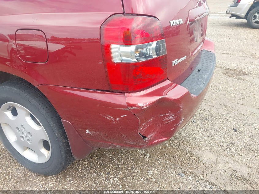 2006 Toyota Highlander VIN JTEEP21A960146096 IAAI salvage auction — NORMAL WEAR, Clear (Illinois), sold $925 on 2026-07-09 (photo 6)
