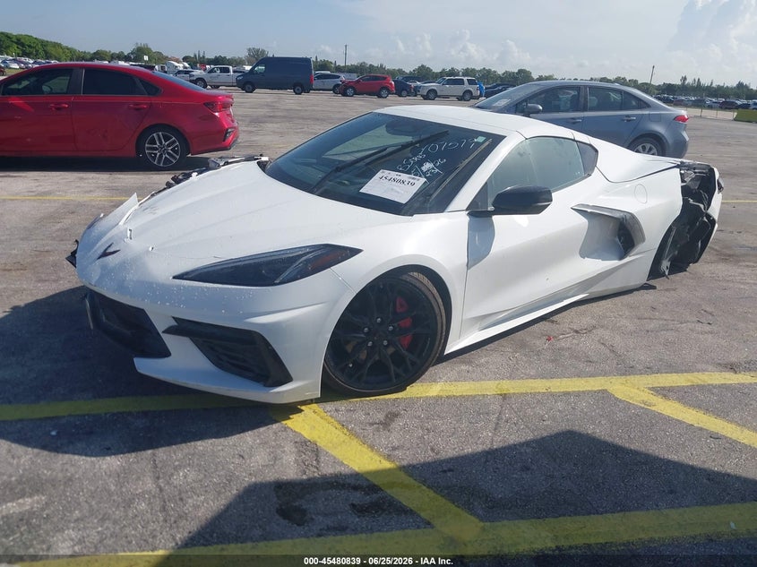 2025 Chevrolet Corvette VIN 1G1YA2D41S5107579 IAAI salvage auction — UNDERCARRIAGE, Salvage Title, sold $18,400 on 2026-07-31 (photo 2)