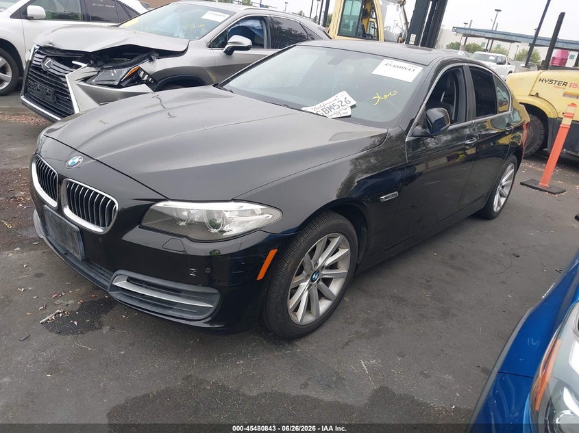 2014 BMW 5er VIN WBA5B1C51ED482634 IAAI salvage auction — SIDE, Salvage Certificate (California), sold $1,050 on 2026-07-10 (photo 2)