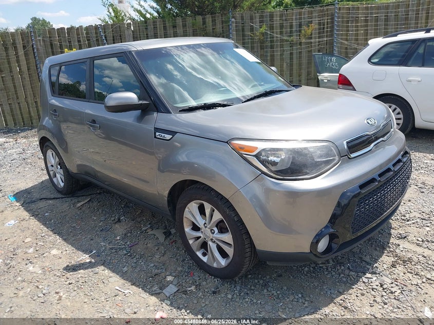 2016 Kia Soul VIN KNDJP3A55G7344212 IAAI salvage auction — NORMAL WEAR, Clear (Virginia), sold $625 on 2026-07-13 (photo 1)