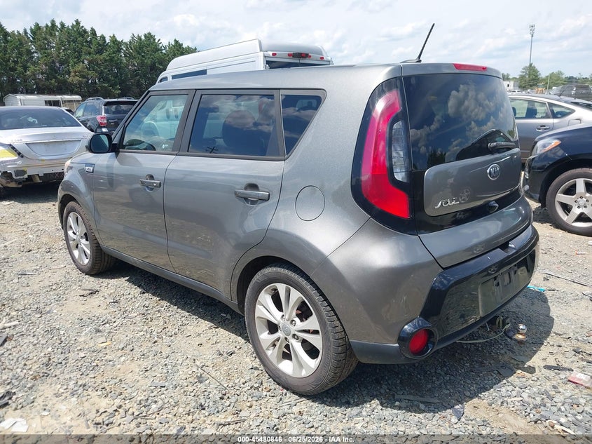 2016 Kia Soul VIN KNDJP3A55G7344212 IAAI salvage auction — NORMAL WEAR, Clear (Virginia), sold $625 on 2026-07-13 (photo 3)