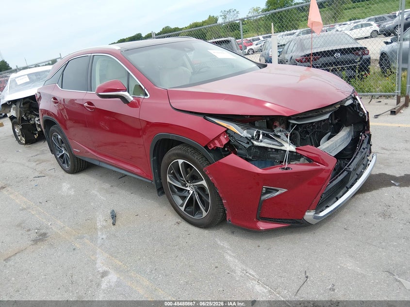 2018 Lexus Rx VIN 2T2BGMCA7JC029417 IAAI salvage auction — FRONT END, Salvage (Iowa), sold $12,500 on 2026-07-28 (photo 1)