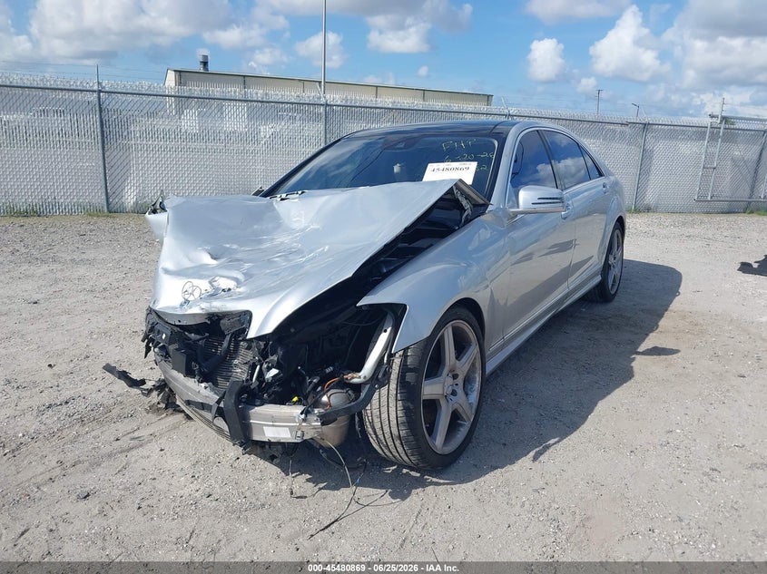 2013 Mercedes-benz S-klasse VIN WDDNG7DB7DA533782 IAAI salvage auction — FRONT END, Rebuildable (Florida), sold $25 on 2026-07-21 (photo 2)