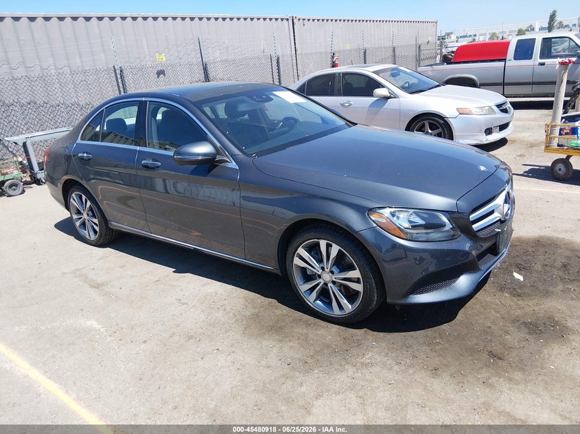 2016 Mercedes-benz C-klasse VIN WDDWF4KB5GR144492 IAAI salvage auction — REAR END, Salvage Title, sold $6,625 on 2026-08-10 (photo 1)
