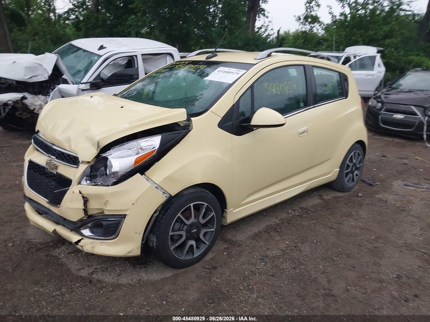 2013 Chevrolet Spark VIN KL8CF6S95DC536854 IAAI salvage auction — FRONT END, Clear (Indiana), sold $25 on 2026-07-29 (photo 2)