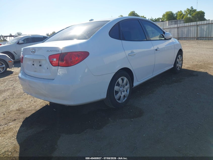 2008 Hyundai Elantra VIN KMHDU46D78U331133 IAAI salvage auction — RIGHT FRONT, Salvage (California), sold $1,100 on 2026-07-14 (photo 4)