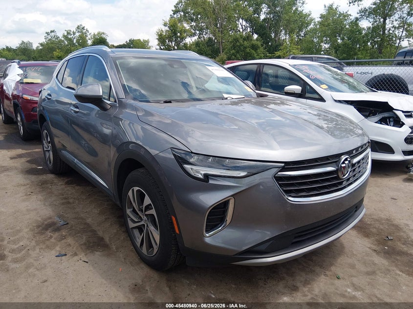 2022 Buick Envision VIN LRBFZNR40ND060684 IAAI salvage auction — HAIL, Salvage (Ohio), sold $6,000 on 2026-07-28 (photo 1)