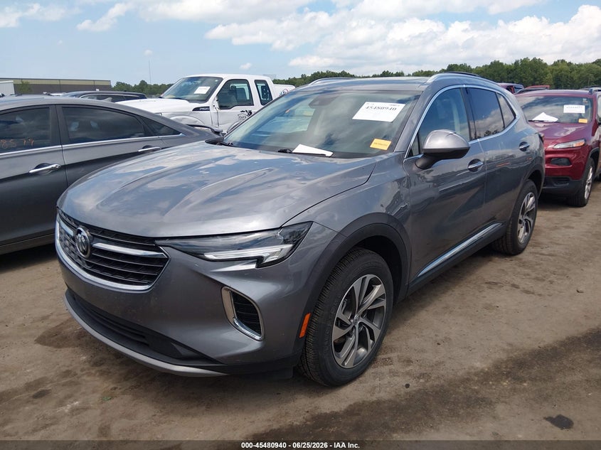 2022 Buick Envision VIN LRBFZNR40ND060684 IAAI salvage auction — HAIL, Salvage (Ohio), sold $6,000 on 2026-07-28 (photo 2)