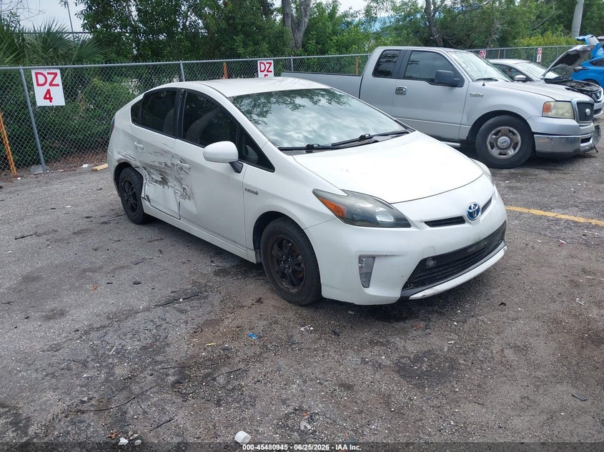2012 Toyota Prius VIN JTDKN3DU0C5517783 IAAI salvage auction — SIDE, Rebuildable (Florida), sold $1,650 on 2026-07-23 (photo 1)