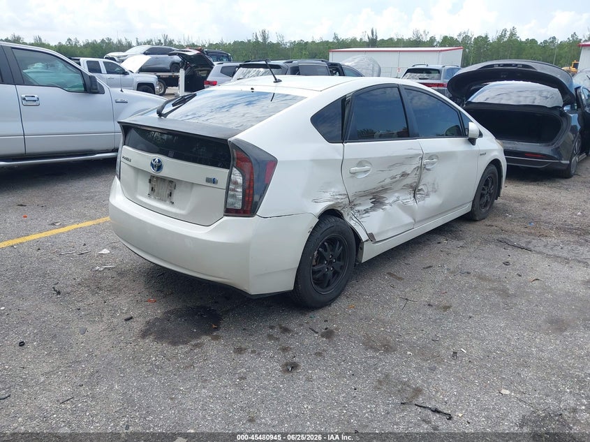 2012 Toyota Prius VIN JTDKN3DU0C5517783 IAAI salvage auction — SIDE, Rebuildable (Florida), sold $1,650 on 2026-07-23 (photo 4)