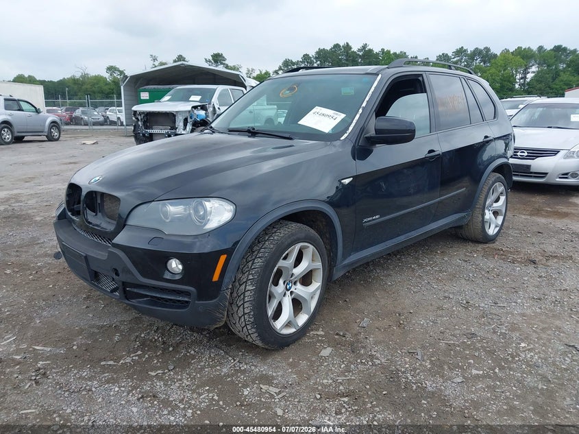 2009 BMW X5 VIN 5UXFE83529L310291 IAAI salvage auction — FRONT & REAR, Salvage (South Carolina), sold $1,050 on 2026-08-01 (photo 2)