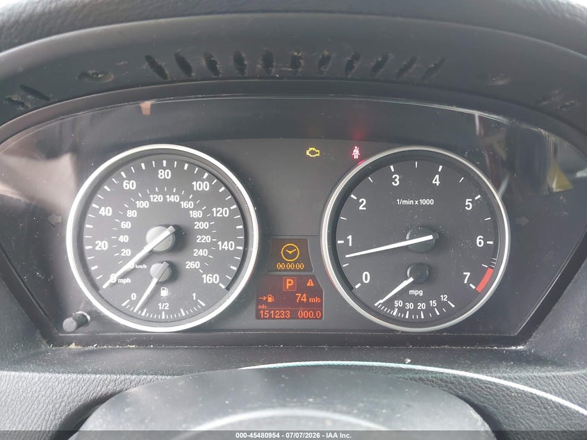 2009 BMW X5 VIN 5UXFE83529L310291 IAAI salvage auction — FRONT & REAR, Salvage (South Carolina), sold $1,050 on 2026-08-01 (photo 7)