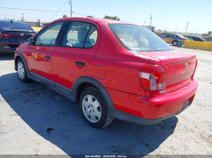 2001 Toyota Echo VIN JTDBT183910163249 IAAI salvage auction — RIGHT REAR, Salvage (California), sold $1,325 on 2026-07-23 (photo 3)