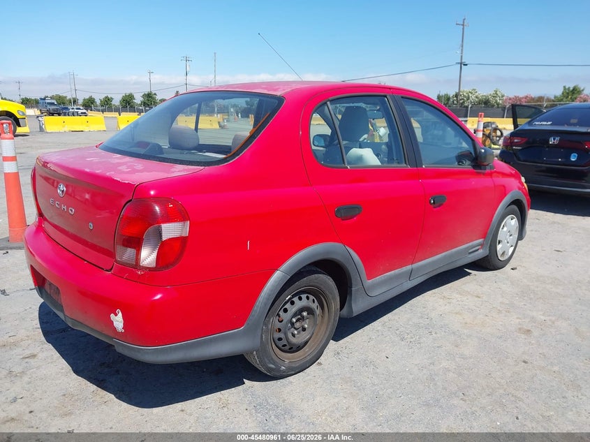 2001 Toyota Echo VIN JTDBT183910163249 IAAI salvage auction — RIGHT REAR, Salvage (California), sold $1,325 on 2026-07-23 (photo 4)