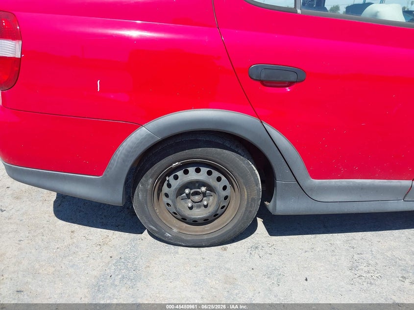 2001 Toyota Echo VIN JTDBT183910163249 IAAI salvage auction — RIGHT REAR, Salvage (California), sold $1,325 on 2026-07-23 (photo 6)