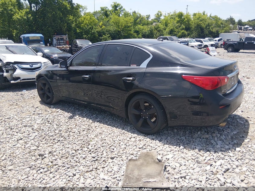 2014 Infiniti Q50 VIN JN1BV7AP3EM673981 IAAI salvage auction — FRONT END, Salvage (Tennessee), sold $925 on 2026-07-10 (photo 3)
