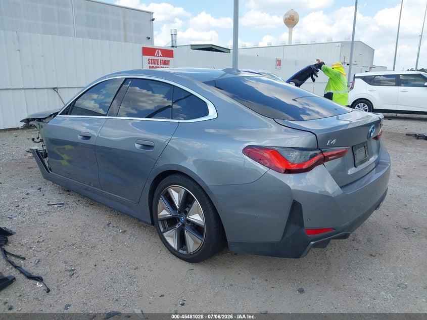 2024 BMW I4 VIN WBY83FB05RFT37055 IAAI salvage auction — FRONT END, Original (Texas), sold $12,100 on 2026-09-10 (photo 3)