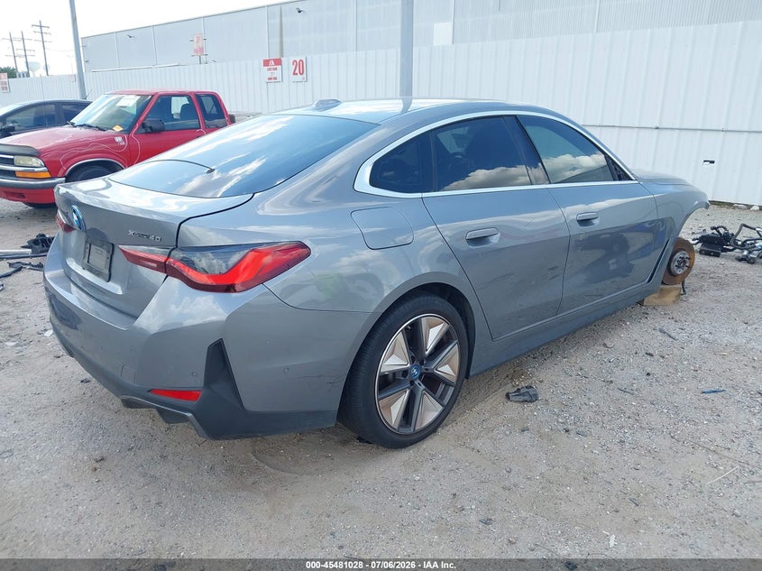 2024 BMW I4 VIN WBY83FB05RFT37055 IAAI salvage auction — FRONT END, Original (Texas), sold $12,100 on 2026-09-10 (photo 4)