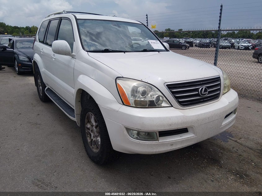 2004 Lexus Gx VIN JTJBT20X240041886 IAAI salvage auction — NORMAL WEAR, Clear (Louisiana), sold $2,450 on 2026-07-06 (photo 1)