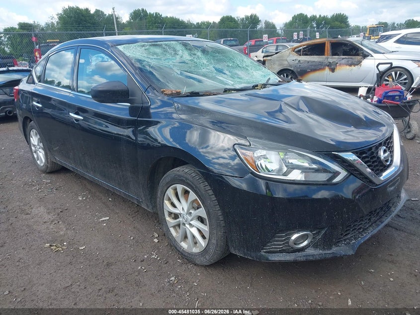 2019 Nissan Sentra VIN 3N1AB7AP5KY355132 IAAI salvage auction — STORM DAMAGE, Salvage Title, sold $25 on 2026-07-24 (photo 1)