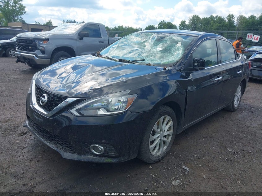 2019 Nissan Sentra VIN 3N1AB7AP5KY355132 IAAI salvage auction — STORM DAMAGE, Salvage Title, sold $25 on 2026-07-24 (photo 2)