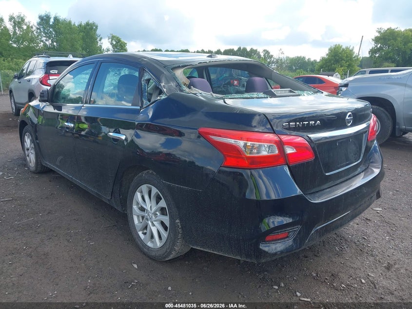 2019 Nissan Sentra VIN 3N1AB7AP5KY355132 IAAI salvage auction — STORM DAMAGE, Salvage Title, sold $25 on 2026-07-24 (photo 3)