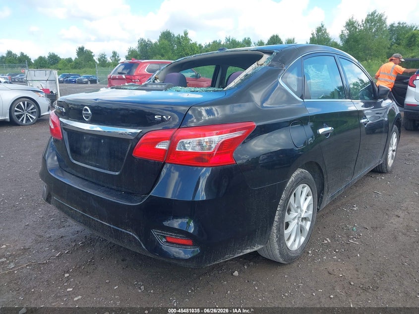 2019 Nissan Sentra VIN 3N1AB7AP5KY355132 IAAI salvage auction — STORM DAMAGE, Salvage Title, sold $25 on 2026-07-24 (photo 4)