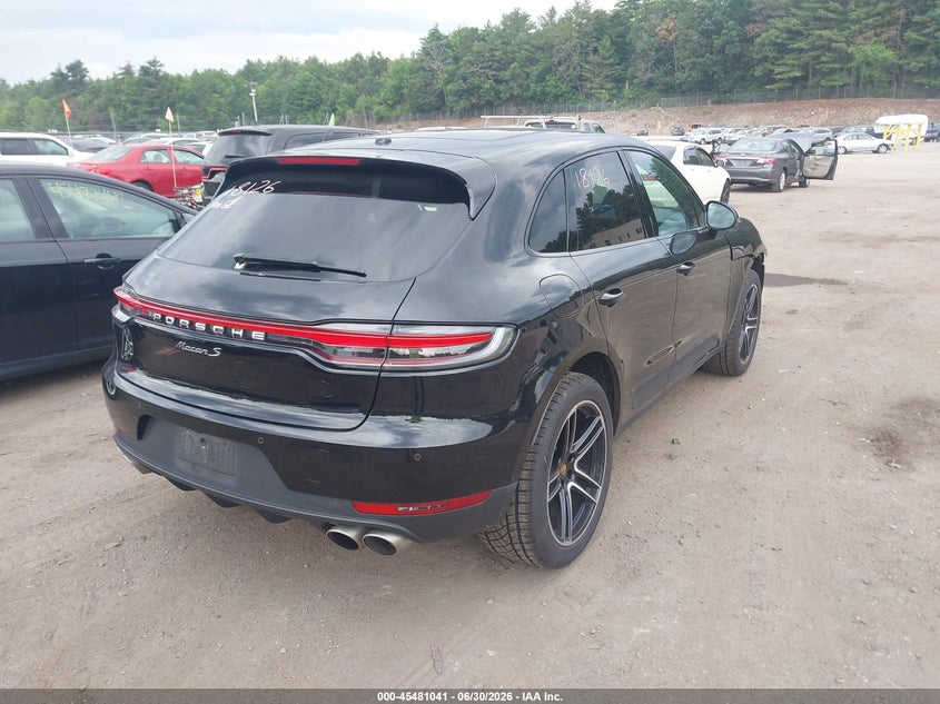 2021 Porsche Macan VIN WP1AB2A59MLB35422 IAAI salvage auction — FRONT END, Salvage Title, sold $18,100 on 2026-08-07 (photo 4)