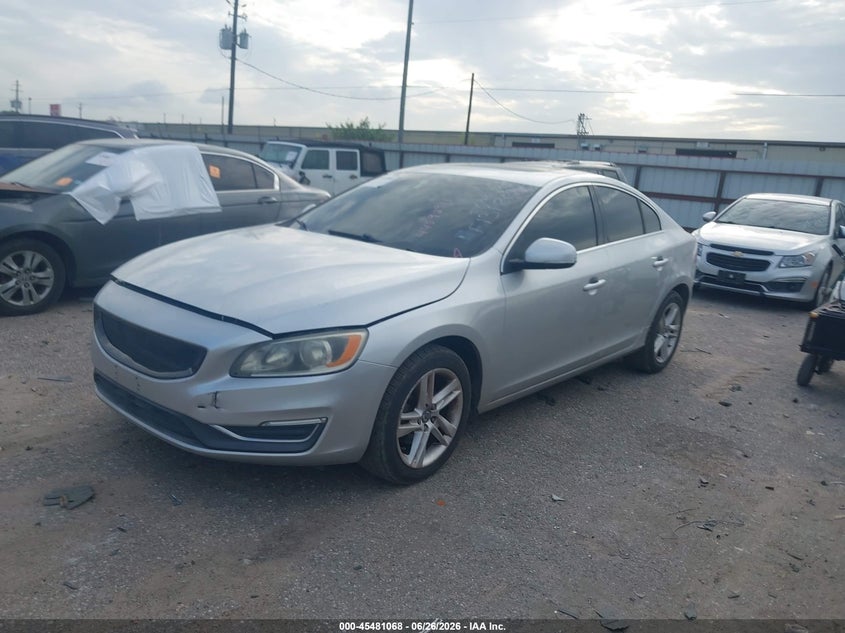 2015 Volvo S60 VIN YV126MFK3F1342496 IAAI salvage auction — RIGHT FRONT, Original (Texas), sold $775 on 2026-07-15 (photo 2)