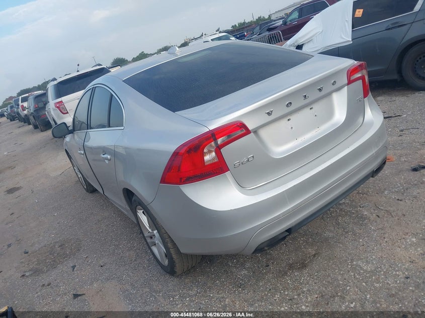 2015 Volvo S60 VIN YV126MFK3F1342496 IAAI salvage auction — RIGHT FRONT, Original (Texas), sold $775 on 2026-07-15 (photo 3)