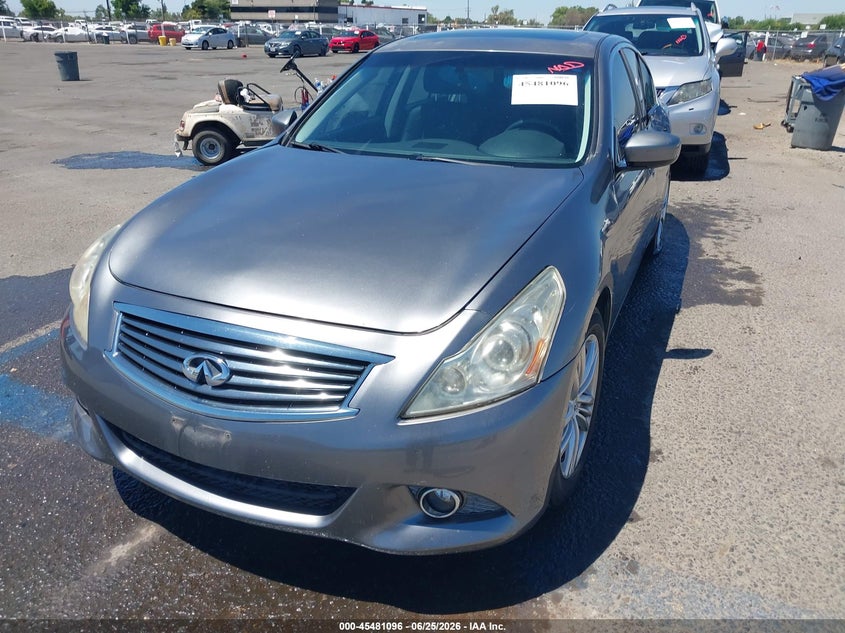 2013 Infiniti G VIN JN1CV6AP2DM719670 IAAI salvage auction — LEFT REAR, Salvage (California), sold $2,475 on 2026-07-15 (photo 2)