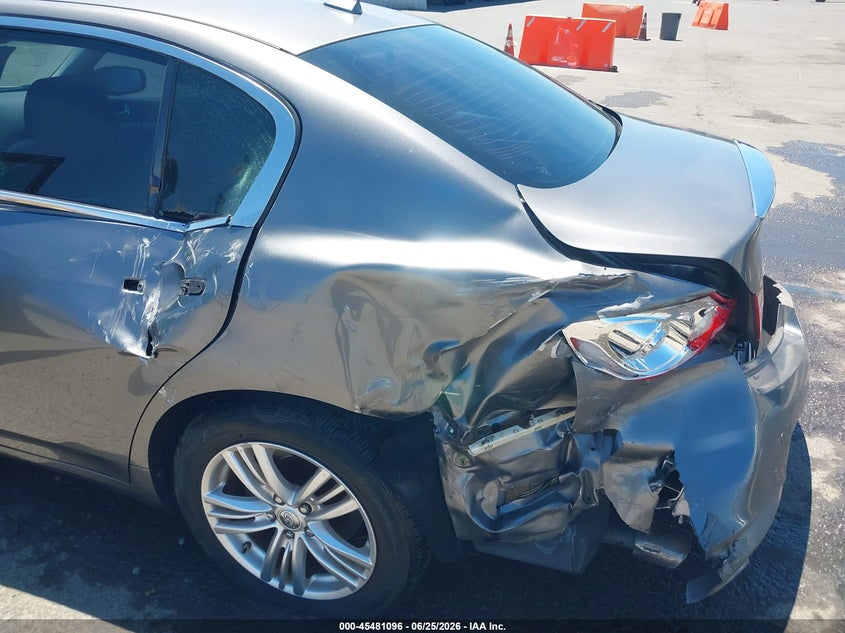 2013 Infiniti G VIN JN1CV6AP2DM719670 IAAI salvage auction — LEFT REAR, Salvage (California), sold $2,475 on 2026-07-15 (photo 6)