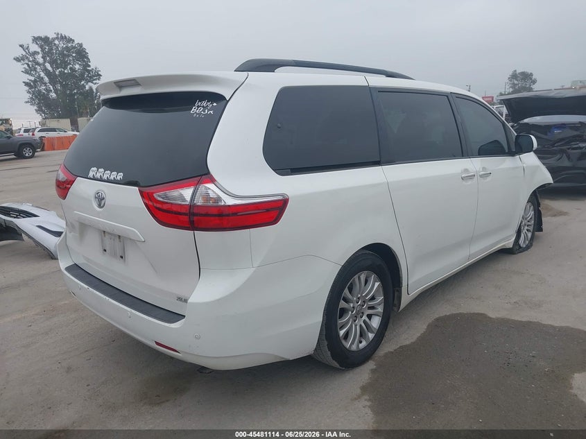 2015 Toyota Sienna VIN 5TDYK3DCXFS649846 IAAI salvage auction — RIGHT FRONT, Salvage (California), sold $5,850 on 2026-07-15 (photo 4)