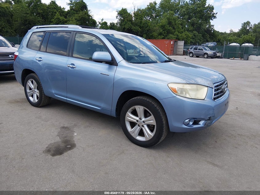 2008 Toyota Highlander VIN JTEES42A682081966 IAAI salvage auction — SIDE, Salvage - Greater Than 75% (Maryland), sold $2,300 on 2026-07-22 (photo 1)