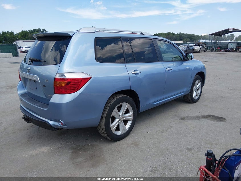 2008 Toyota Highlander VIN JTEES42A682081966 IAAI salvage auction — SIDE, Salvage - Greater Than 75% (Maryland), sold $2,300 on 2026-07-22 (photo 4)
