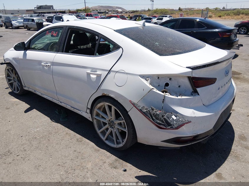 2020 Hyundai Elantra VIN KMHD04LBXLU012316 IAAI salvage auction — FRONT & REAR, Salvage (Texas), sold $1,100 on 2026-08-01 (photo 3)