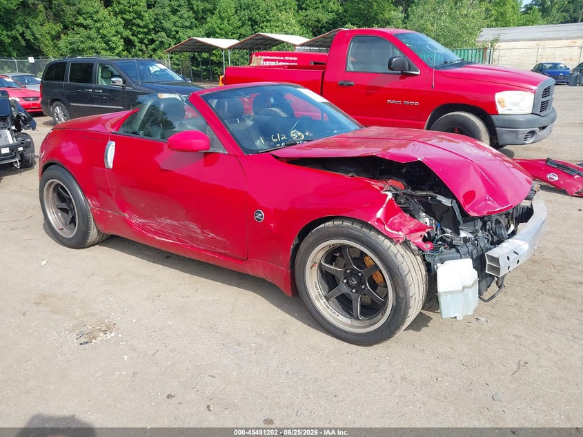 2006 Nissan 350z VIN JN1AZ36A86M456862 IAAI salvage auction — FRONT END, Salvage - Greater Than 75% (Maryland), sold $2,000 on 2026-07-28 (photo 1)