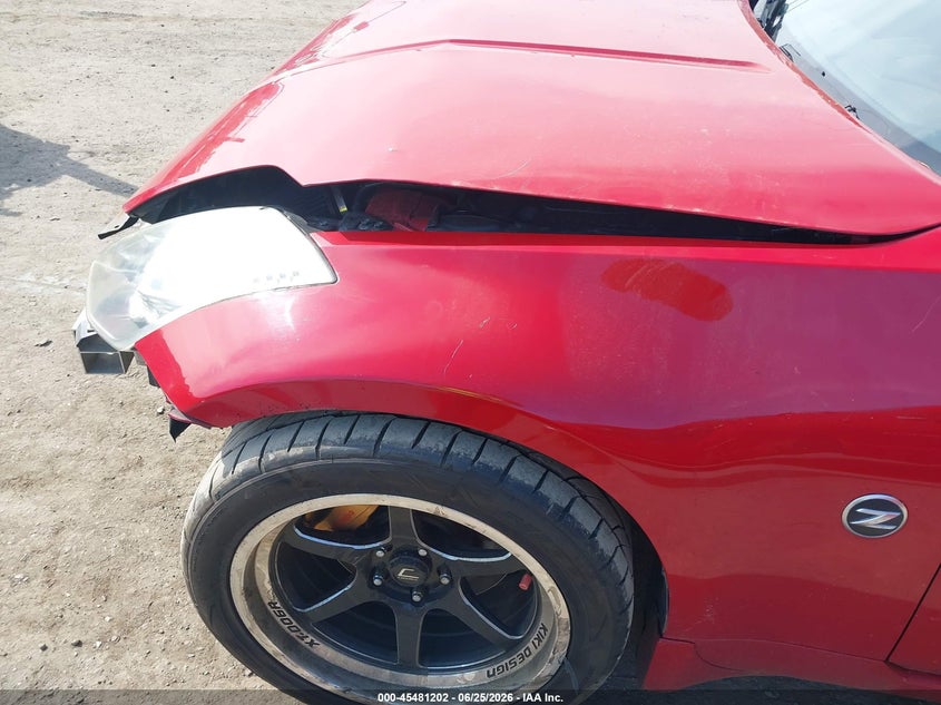 2006 Nissan 350z VIN JN1AZ36A86M456862 IAAI salvage auction — FRONT END, Salvage - Greater Than 75% (Maryland), sold $2,000 on 2026-07-28 (photo 6)