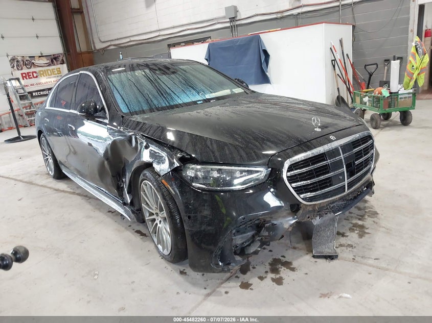 2021 Mercedes-benz S-klasse VIN W1K6G7GB2MA043556 IAAI salvage auction — SIDE, Mv-907A (New York), sold $23,600 on 2026-07-30 (photo 1)