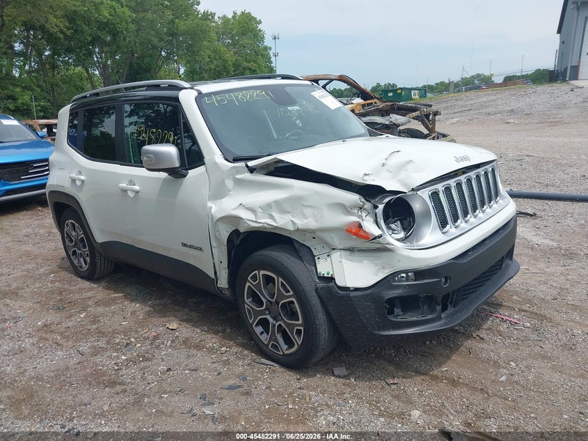 2015 Jeep Renegade VIN ZACCJADT4FPC26310 IAAI salvage auction — RIGHT FRONT, Clear (Indiana), sold $2,500 on 2026-08-19 (photo 1)