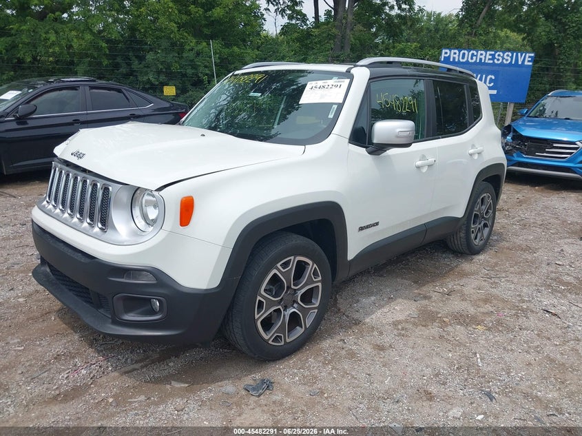 2015 Jeep Renegade VIN ZACCJADT4FPC26310 IAAI salvage auction — RIGHT FRONT, Clear (Indiana), sold $2,500 on 2026-08-19 (photo 2)