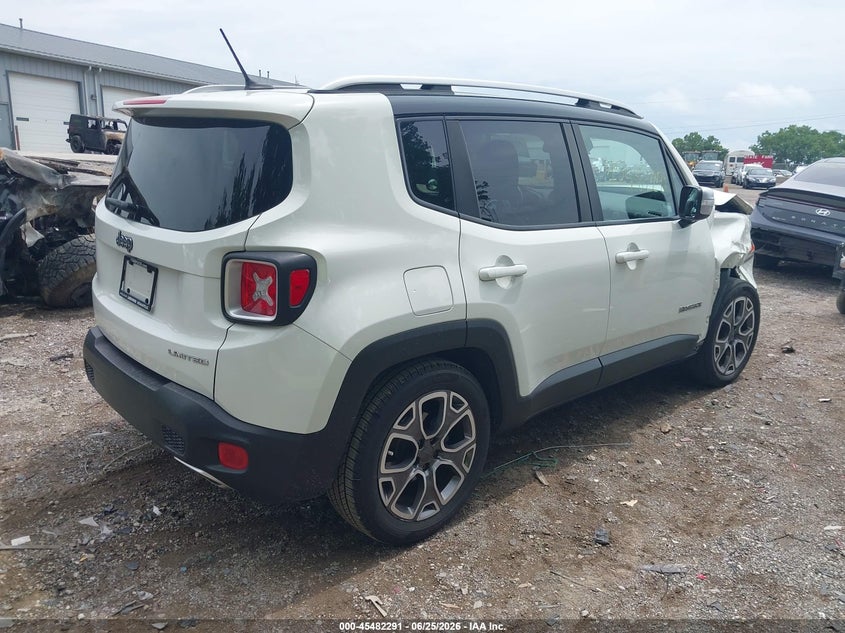 2015 Jeep Renegade VIN ZACCJADT4FPC26310 IAAI salvage auction — RIGHT FRONT, Clear (Indiana), sold $2,500 on 2026-08-19 (photo 4)